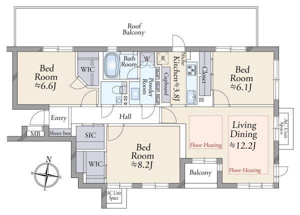 コート目黒東が丘の間取図
