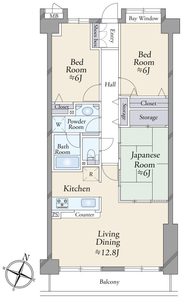 ハイホーム鷺沼東の間取図