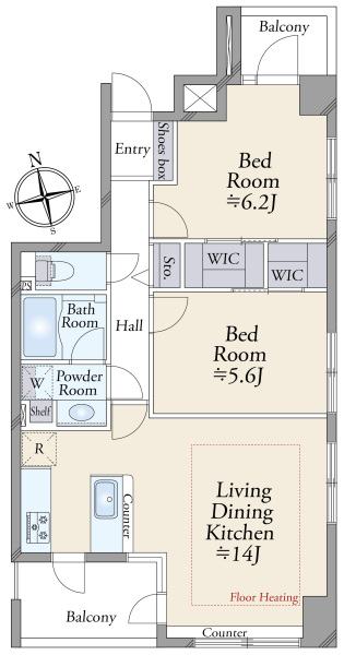 ユニーブル荻窪の間取図