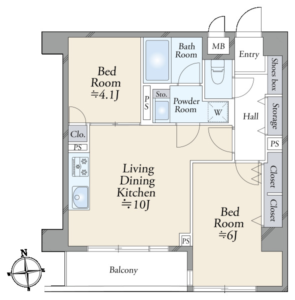 パティオ西早稲田の間取図