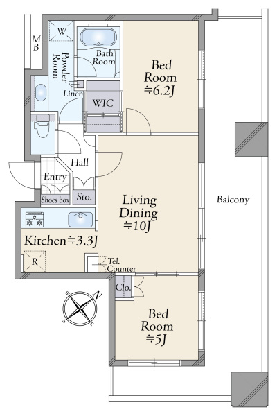 シティタワー池袋の間取図