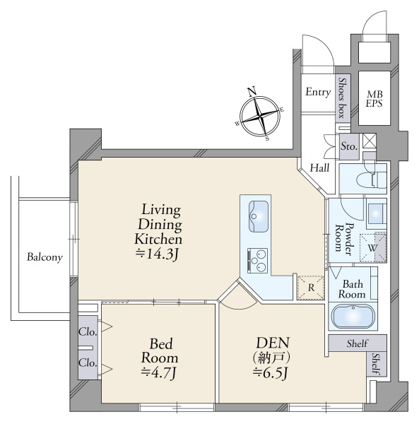 インペリアル六本木１号館の間取図