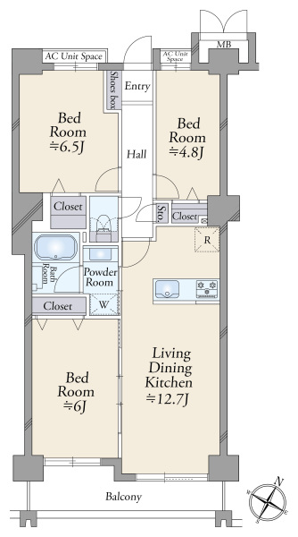 グランデュオ北街区の間取図