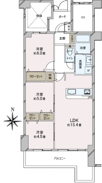 グランアークス千里山の間取図