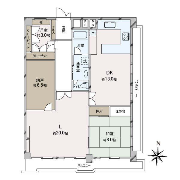 グリーンエクセル新大阪の間取図