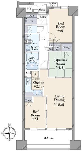 ルネ京都烏丸五条の間取図