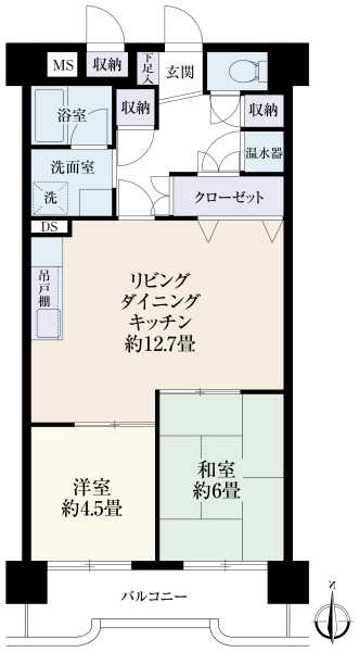 シティコーポ道頓堀の間取図
