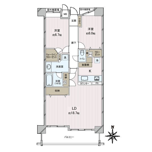 ザ・センチュリーステイツの間取図