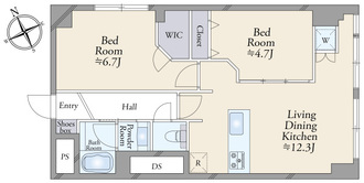 早稲田永谷マンションの間取図