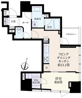 パークホームズ南池袋の間取図