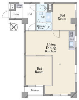宏和マンションの間取図