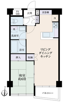 ドミール五番町１号棟の間取図