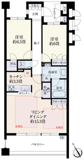 武蔵野レジデンシアの間取図