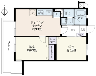 南大泉ヴィクトリアハイツの間取図