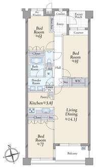 クオス横濱山手の間取図