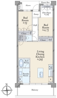 ザ・パークハウス茅ヶ崎東海岸南の間取図