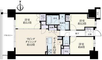 クラッシィハウス湘南藤沢の間取図