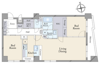 日商岩井市川マンションの間取図