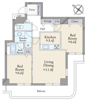 ガーデンプラザ新検見川２０番館の間取図
