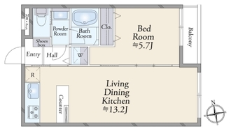 光建ハイムブリリアンス世田谷等々力の間取図