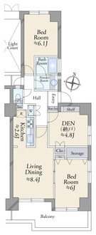 グリーンパーク新綾瀬の間取図