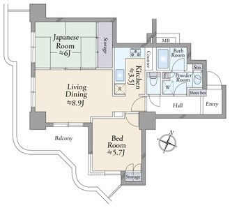 スカイフロントタワー川口の間取図