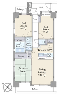 ライオンズマンション南浦和プラザの間取図