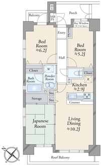 ライオンズマンション南浦和プラザの間取図