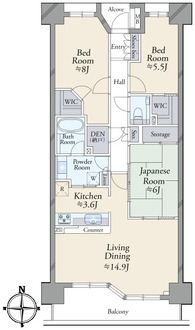レコシティ・グランデの間取図
