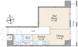 御徒町グリーンハイツの間取図