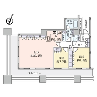 東京レジデンスの間取図