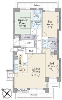 パレ田園調布南の間取図