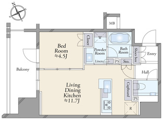 プラウド南阿佐ヶ谷の間取図