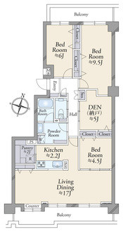 セソール川崎京町ハイライズフォースピア　の間取図