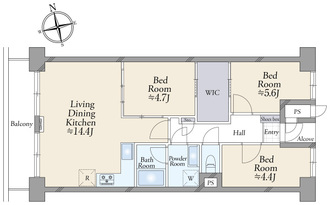 ライオンズマンション南砂町の間取図