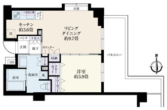 ダイヤモンドライフ若葉台の間取図