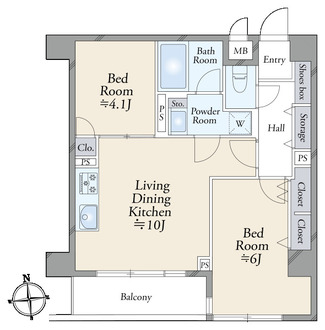 パティオ西早稲田の間取図
