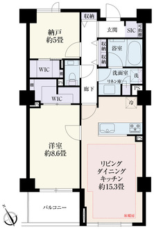 パークハウス駒込桜郷の間取図