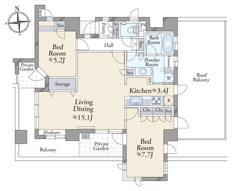サンクタス下落合ミュゼオ・コートＡの間取図