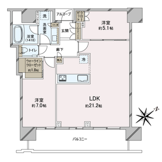ザ・パークハウス中之島タワーの間取図