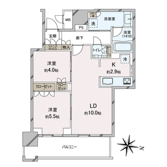 ブランズタワー梅田Ｎｏｒｔｈの間取図