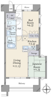 ザ・京都レジデンス　四条河原町の間取図