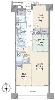 ルネ京都烏丸五条の間取図