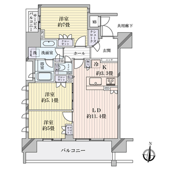 ローレルアイ泉の間取図