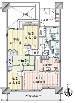 エムズシティ一宮グランステージの間取図