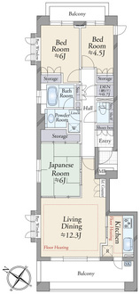 上社シティハウスフレックスの間取図