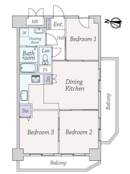 ライオンズマンション南品川の間取図
