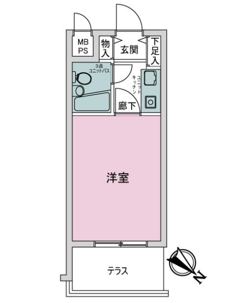 ライオンズマンション雪ケ谷の間取図