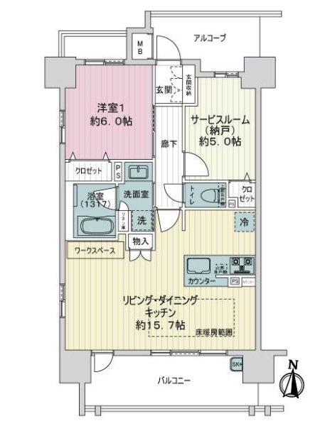 プレサンスロジェ守山駅前の間取図