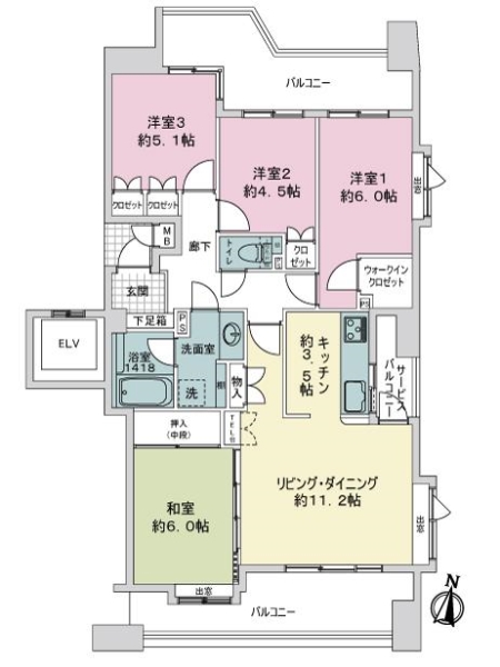 ソピア大濠西の間取図